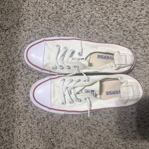 Converse Chuck Taylor All Star White Slip On Ballet Sneakers Women 6.5